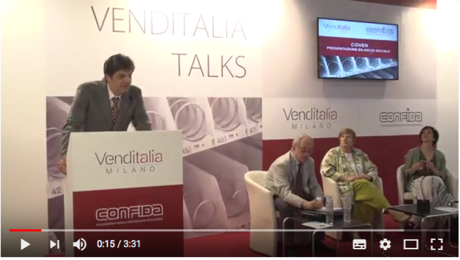 La presentazione Bilancio Sociale Coven 2017 a Venditalia 2018